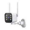 Cámara de vigilancia tipo bala PTZ K20 1080P HD para exteriores (blanca)