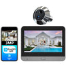 Timbre inteligente con video WiFi y detección de movimiento RH-PD6-I, pantalla HD de 4,3 pulgadas (gris y negro)