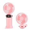 Ventilador de mano plegable S1 Ice Feel con pantalla LED (rosa)