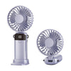 Ventilador de mano plegable S1 Ice Feel con pantalla LED (morado)