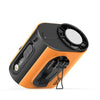 Mini ventilador de alta velocidad M376 para colgar en la cintura con compresa de hielo y batería de 3600 mAh (naranja)