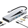 HUB 8 en 1 USB-C a SSD M.2 + HDTV + 2 x USB 3.2+ Audio + PD + Lector de tarjetas SD/TF