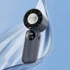 Ventilador portátil mini WD-01 con pantalla digital para refrigeración por hielo (gris)