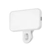 Mini luz de relleno portátil con clip, 150 mAh, sin cable de carga (blanca)