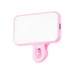 Mini luz de relleno portátil con clip, 150 mAh, sin cable de carga (rosa)