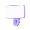 Mini linterna portátil con clip, 150 mAh, sin cable de carga (morado)