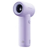 Mini ventilador portátil silencioso de alta velocidad L03 con pantalla digital (morado)