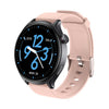 Reloj inteligente GTR2 con pantalla Ultra-HD de 1,46 pulgadas, llamadas Bluetooth y soporte para monitorización de la salud (negro + correa de silicona rosa).