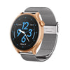 Reloj inteligente GTR2 con pantalla Ultra HD de 1,46 pulgadas, llamadas Bluetooth y soporte para monitorización de la salud (oro + correa de acero plateada).