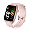 Reloj inteligente GTS7 Pro de 2 pulgadas con pantalla HD ultragrande, llamadas Bluetooth y soporte para monitorización de la salud (oro rosa + rosa).