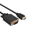 Cable adaptador WG146 1080P HDMI a VGA para monitor de ordenador, longitud: 1,8 m (negro)