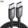 Cable adaptador para monitor de juegos DP a DP 2.1 16K HD, longitud: 3 m (negro)