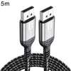 Cable adaptador para monitor de juegos DP a DP 2.1 16K HD, longitud: 5 m (gris)