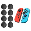 XDcase 8 piezas Tapas de repuesto para el joystick/controlador Switch / Switch Lite / Switch OLED (Negro)