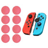 XDcase 8 piezas Tapas de repuesto para el pulgar del controlador del joystick para Switch / Switch Lite / Switch OLED (Rojo)