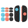 XDcase 12 tapas antideslizantes de silicona para joysticks de Nintendo Switch 2 (naranja/azul/negro)