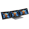 Monitor portátil Blackview DCM6 de 14 pulgadas con doble pantalla y soporte (gris)
