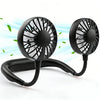 Ventilador portátil de cuello doble ZY-A2 (negro)