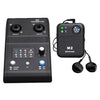 Sistema de monitorización intraauricular inalámbrico portátil MX-M2 para Stage 1 TX y 1 RX (Negro)
