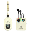 Sistema de monitorización intraauricular inalámbrico portátil MT-M3 para escenario, transmisor de 3,5 mm/6,5 mm y receptor (blanco).