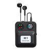 Receptor de monitoreo inalámbrico portátil M1 con auriculares con cable (negro)