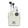Receptor de monitoreo inalámbrico portátil M2 con auriculares con cable (blanco)