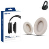 Para Sony WH-1000XM4 XDcase, 1 par de almohadillas de repuesto de cuero proteico para auriculares con herramienta de apertura (color oro champán).