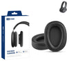 Para Sony MDR-100ABN / WH-H900N XDcase 1 par de almohadillas de repuesto de cuero proteico para auriculares con herramienta de apertura (piel de cordero negra)