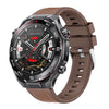 Correa de reloj híbrida de silicona y cuero vegano con diseño de resorte para Huawei Watch Ultimate 2 (marrón)