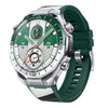 Correa de silicona con diseño de resorte estilo cuero de microfibra para Huawei Watch Ultimate 2 (verde)