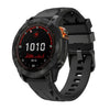 Correa de silicona negra con hebilla para reloj Garmin de 22 mm (negra)