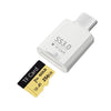 Lector de tarjetas USB 3.0 Super Speed de Tipo C a Tarjeta TF (Blanco)