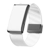 Correa de reloj Amazfit Helio con cierre magnético y bucle de nailon (blanca)