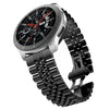 20 mm para Amazfit GTR 2 / Amazfit GTR 47 mm correa de reloj de acero con cinco cuentas (negro)