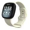 Para Fitbit Versa 3 / Sense Silicone Watch Band, tamaño: S (albaricoque)