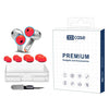 Kit de 4 pares de almohadillas de espuma viscoelástica de repuesto XDcase para Galaxy Buds3 Pro / Buds4 Pro, tamaños XS/S/M/L, cepillo de limpieza de color aleatorio (rojo).