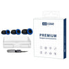 Kit de 3 pares de almohadillas de silicona de repuesto XDcase para AirPods Pro 3, tamaños S/M/L, cepillo de limpieza. Color aleatorio (negro/azul).