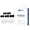 Kit de 5 pares de almohadillas de silicona de repuesto XDcase para AirPods Pro 3, tamaños L/M/S/XS/XXS (negro)