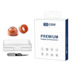 Kit de almohadillas de silicona líquida con esponja XDcase para Sony WF-1000XM6 / XM5 / XM4 (1 par), tamaño L, cepillo de limpieza (color aleatorio: naranja).