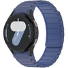 Correa de silicona magnética de tres cuentas para Galaxy Watch 7 / 6 / 5 / 4 (azul marino oscuro/claro)