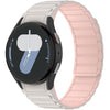 Correa de silicona magnética de tres cuentas para Galaxy Watch 7 / 6 / 5 / 4 (rosa estrellado)