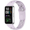 Correa de reloj de TPU transpirable con diseño de panal de abeja para Huawei Band 10 / 9 / 8 (morado)