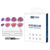 Kit de 4 pares de almohadillas de silicona de repuesto para auriculares JBL Tune Flex / Flex 2 / 220TWS XDcase, tamaños XS/S/M/L, cepillo de limpieza de color aleatorio (morado transparente).