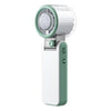 Ventilador de refrigeración portátil mini plegable con pantalla digital Y31 (verde y blanco)