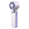 Ventilador de refrigeración portátil mini plegable con pantalla digital Y31 (morado baya)
