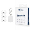 Para Galaxy Buds3 / 3 Pro XDcase 3 pares de almohadillas deportivas antideslizantes de silicona con estuche de almacenamiento y mosquetón (blanco)