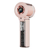 Ventilador de mano de alta velocidad F5 con pantalla LED (rosa)