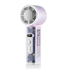 Ventilador de mano autooscilante K75 con LED (rosa)