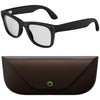 Gafas inteligentes de traducción con IA y doble lente HD5 Ultra, cámara HD de 8 MP, grabación de vídeo, transmisión WiFi y asistente de voz inteligente con IA (marrón oscuro).