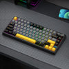 Teclado mecánico SHIPADOO JK750 con interruptores azules, iluminación RGB, 79 teclas y tres modos (Negro Fantasma)